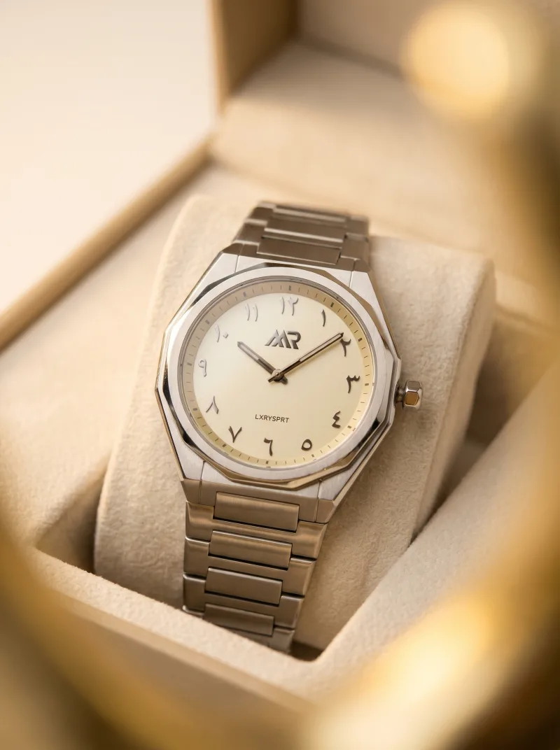 Marco Roma dress watch with an ivory and champagne dial