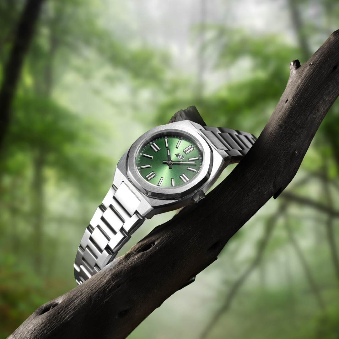 Dark Green Silver - size 26mm Dark Green Silver - size 26mm