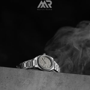 Elegant Light Grey Silver - size 26mm