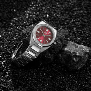 Luxury Burgundy Silver - size 26mm