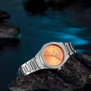 Orange Silver - size 34mm