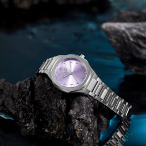 Purple Silver - size 34mm