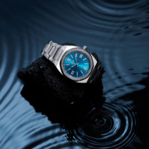 Turquoise Blue Silver - size 26mm