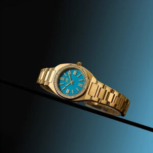 Turquoise Diamond Elegance - size 26mm