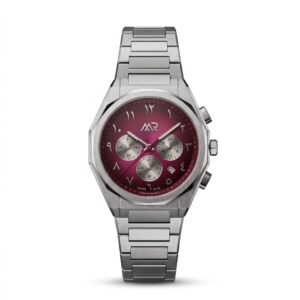 Chronograph 40 - Burgundy watch by Marco Roma – view 2
