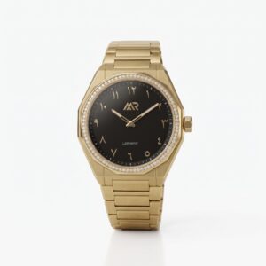 Sport 40 - Black and Gold Prestige Diamond (Arabic dial) watch by Marco Roma