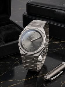 Sport 40 - Elegant Grey Diamond (Arabic dial) watch by Marco Roma – view 3